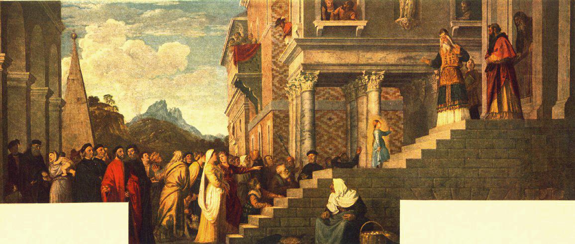 Presentación de la Virgen en el Templo_Tiziano